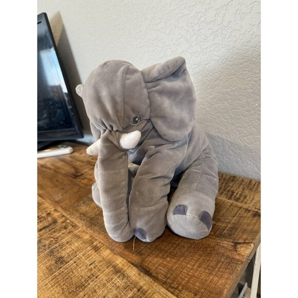 Elephant Plush Stuffed Animal Toys Jungle Big Soft Gray No Tags IKEA - Picture 3 of 7